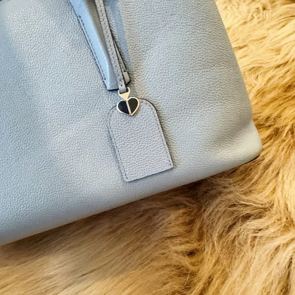 Kate Spade Cameron Street Small Candace Satchel Blue Leather Crossbody Bag